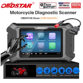 Pp117 Obdstar Iscan For Ducati Motorcycle Diagnostic Scanner Immo Progarm M041 Cable