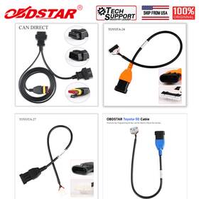Obdstar Sf346 Sf363 Can Direct Connector And Toyota-30 Cable All Key Lost Support 4a 8a-ba