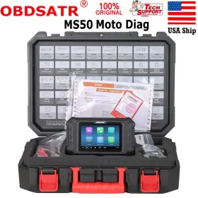 Sp365ea01 Obdstar Ms50 Motorcycle Diagnostic Scanner Standard Version Code Read/clear Usa