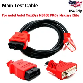 Sf194usea01 Oem Obd2 Main Test Cable For Autel Maxisys Ms908 Pro/ Elite Scanner From Usa