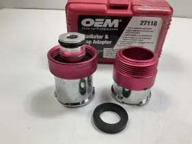27118-u12 Oem Tools Used #12 27118 Radiator And Cap Adapter Set 1995-up Gm Ford Vehicles