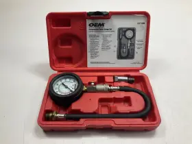 27138-u10 Oem Tools Used #10 - 27138 Engine Cylinder Compression Tester Gauge Tool Set Kit 27138-u10 Oem Tools Used #10 - 27138 Engine Cylinder Compression Tester Gauge Tool Set Kit