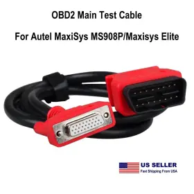 Ussf194-a Oem Obd2 Main Test Cable 3 Rows For Autel Maxisys Ms908 Pro And Elite Scanner