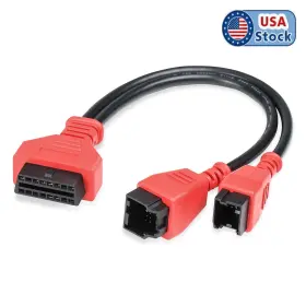 Ussf251-b Oem Fca 12 8 Universal Adapter Cable For Autel Read And Clear Codes