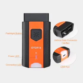 Sp561ea Otofix V1 Bluetooth Connector Vehicle Connection Interface For D1 Lite/ Im1 /bt1