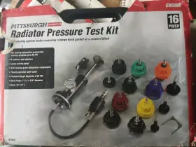 63862 Pittsburgh Automotive 157520276254 Radiator Pressure Test Kit 16 Pieces