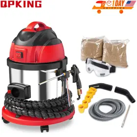 Mmt752 Qpking Walnut Blaster Heavy Duty Sand Blasting Machine Shell De-carbon Cleaner