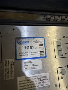 Quantum Engineering Q3433 Hot Eot Tester Railroad Diagnostic System With Case