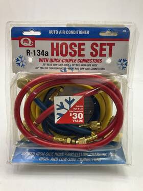 Quest 047876004183 418 A/c Manifold Gauge Hose For 134 Blue Red And Yellow