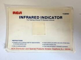 Rca 153093 Remote Infrared Detection Card Sensor Indicator Thompson - Rare Item