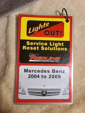 Redline 95-0050-09 Detection Service Light Reset Solutions Mercedes-benz 2004-09