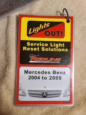 95-0050-09 Redline Detection Service Light Reset Solutions Mercedes-benz 2004-09