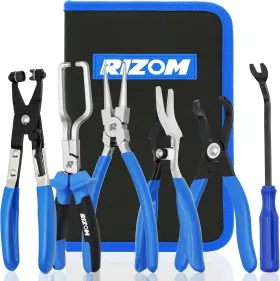 Rz021 Rizom 6-piece Fuel Line Pliers Set Hose Clamp Removal Blue