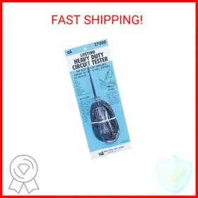 S & G Tool Aid 638570270006 S&g 27000 Heavy Duty 6 Or 12 Volt Circuit Tester With 60 Inch Leads