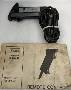 161.217500 Sears 161.2175 Remote Starter Switch Black With Manual Vintage
