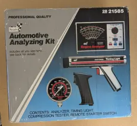 2821585 Sears Automotive Analyzing Kit Analyzer Timing Light Compression Remotestart