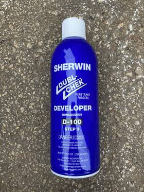 Sherwin Pt-sn-d100-master 2 Pcs. Dubl-chek Penetrant Process Developer - Nonaqueous D-100 Step 3