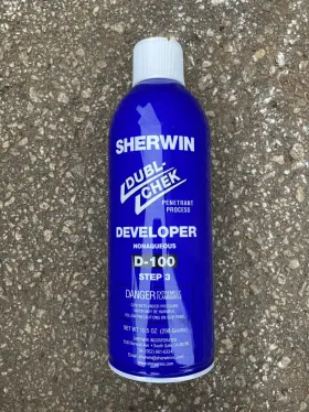 Pt-sn-d100-master Sherwin 2 Pcs. Dubl-chek Penetrant Process Developer - Nonaqueous D-100 Step 3