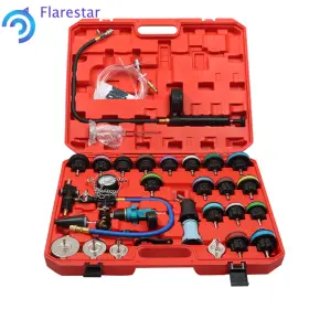 Fs1484850sr Silscvtt New 33pcs Radiator Cooling System Pressure Tester Kit Coolant Vacuum Refill