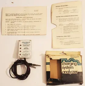 8580 Silver Beauty Vintage Charging System Analyzer No. With Instructions