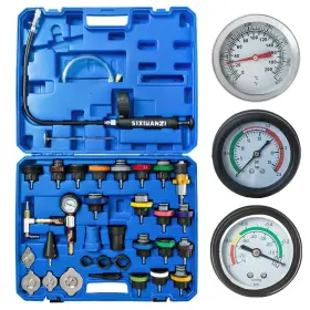Xy0037 Sixiwanzi 34pcs Radiator Pressure Tester And Vacuum Refill Kit Universal Coolant Press
