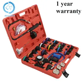 Su861242ku Skyup2018 28pcs Vacuum Cooling System Tool Refill Kit Universal Radiator Pressure Tester