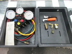 Tif9700 Snap-on Act9700 Superset Act 9700 Heavy Duty 3-way 4-valve Manifold Gauge Set