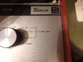 Snap-on Mt-218 4f- Vintage Snap-on Mt 218 Primary Tach Dwell Meter Untested