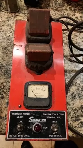 Snap-on Mt-325 Vintage Armature Tester 115 Volt 50-60 Cycle Not Working
