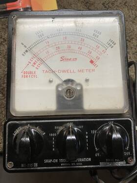 Snap-on Mt-715 Vintage Snap-on Brand Model Tach And Dwell Tester Early