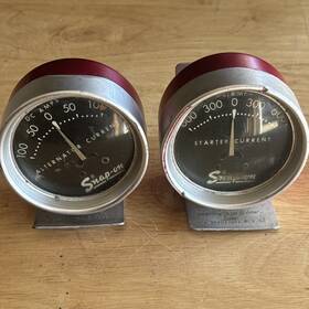 Snap-on Mt111 Mt112 Mt-1112 Mt1112 Alternator And Starter Current Gauges Inductive Ammeter Set Read