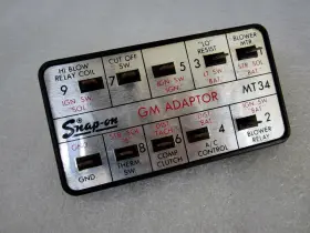 Mt34 Snap-on Vintage Gm Adaptor For Diagnostic Test Equipment Scanner