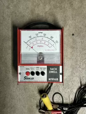 Mt816b Snap-on Vintage Tools No. Tach And Dwell Instrument Untested