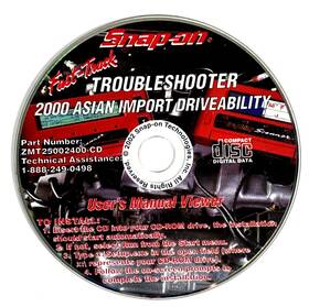 Snap-on Zmt25002400-cd Snap-on Fast-track Troubleshooter 2000 Asian Import Driveability