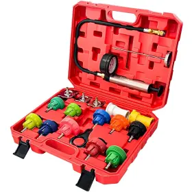 Shshu49 Socpuro 18pcs Universal Radiator Pressure Tester Leak Test Tool Kit For Lea