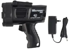 44911 Streamlight Inc - Waypoint 300 Rechargeable Spotlight Black