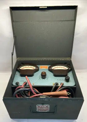 C-1144 Sun Vintage Automotive Volts-ampere Tester Model C 1144 In Metal Case