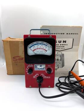 Sun Tdt-12 Vintage Model Tach Dwell Tester Meter Exceptional Rough Box Instructn