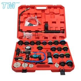 Techme17 534546 Universal Radiator Pressure Tester Kit Coolant Vacuum Type Cooling System 33pcs