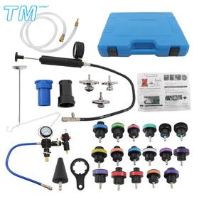 Techme17 534564 28pcs Universal Radiator Pressure Tester Vacuum Cooling System Tool Refill Kit