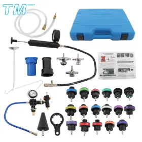 534564 Techme17 28pcs Universal Radiator Pressure Tester Vacuum Cooling System Tool Refill Kit