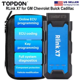 A01sp566 Topdon Rlink X7 Diagnostic Scanner Ecu Prog-ramming For Gm Chevrolet Buick