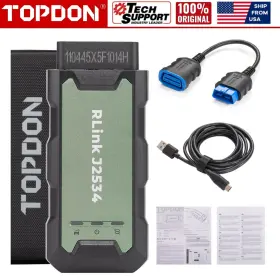 A01sp612 Topdon Rlink J2534 Fully J2534/d-pdu/can-fd/doip Progarmming Diagnostics Tool