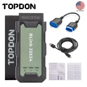 Hksp612 Topdon Rlink J2534 Auto Diagnostic Scanner Pro/gram/mer For All Protocols