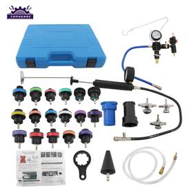 Topgears56 Tpg436410 Radiator Pressure Tester Coolant Purge Refill Vacuum Cooling System Set 28 Piece