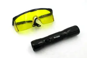 Tp9355 Tracerline Dual-max Cordless Multi-function Flashlight With Glasses 3 X Aaa