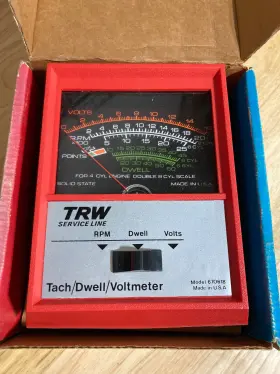 670618 Trw Vintage Model Tach / Dwell Voltmeter - New