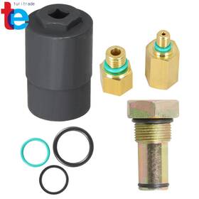 Turitrade Tr54216 Ipr Valve Socket And Air Test Fitting Fuel Rail Adapters For 2003-2010 Ford 6.0l