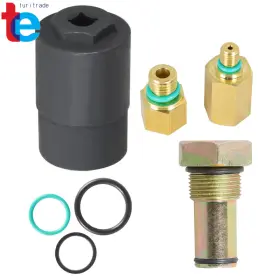 Tr54216 Turitrade Ipr Valve Socket And Air Test Fitting Fuel Rail Adapters For 2003-2010 Ford 6.0l