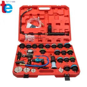 Tr59394 Turitrade 33pcs Universal Radiator Pressure Tester Cooling System Vacuum Type Purge Kit